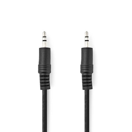Nedis sztereó audio kábel 3.5mm jack apa - jack apa 0.5m, fekete