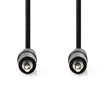 Nedis sztereó audio kábel 3.5mm jack apa - jack apa 0.5m, fekete
