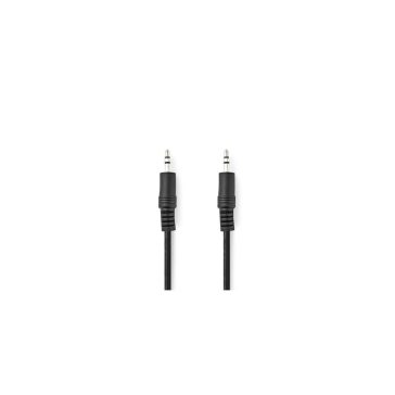 Nedis sztereó audio kábel 3.5mm jack apa - jack apa 0.5m, fekete