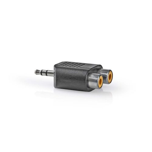 Sztereó audio adapter 1x3.5mm jack dugó - 2xRCA aljzat