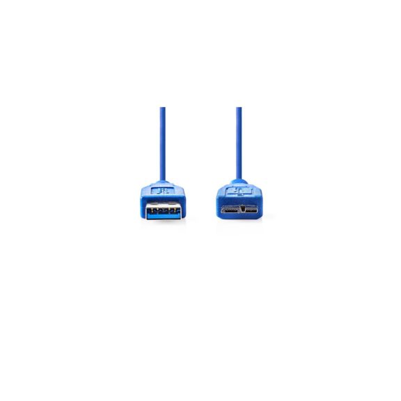 Nedis USB 3.2 Gen1 A–Micro USB kábel 0.5m, kék