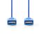 Nedis USB 3.2 Gen1 USB A-A kábel 1.0m, kék