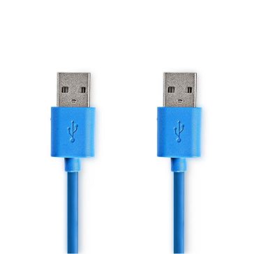 Nedis USB 3.2 Gen1 USB A-A kábel 1.0m, kék