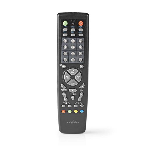 Nedis TVRC2200BK univerzális távirányító – 10 eszközhöz, infravörös, fekete