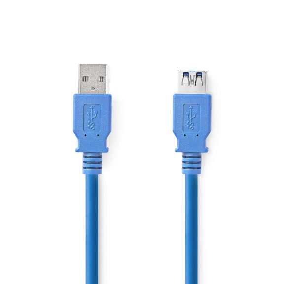 Nedis USB 3.2 Gen 1 hosszabbító kábel 3m, USB-A apa - USB-A anya, kék