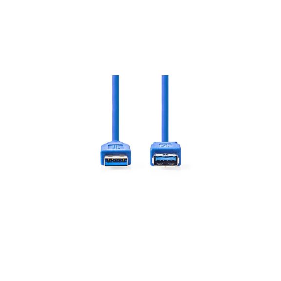 Nedis USB 3.2 Gen 1 hosszabbító kábel 3m, USB-A apa - USB-A anya, kék