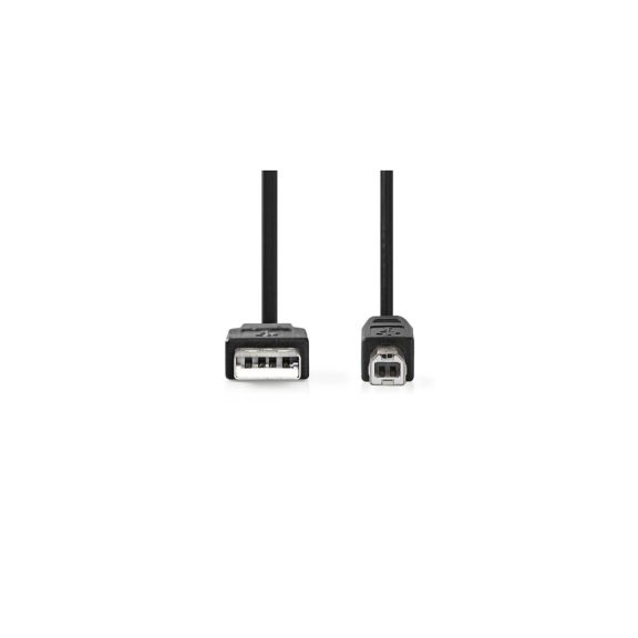 Nedis USB 2.0 A-B kábel 2m, fekete