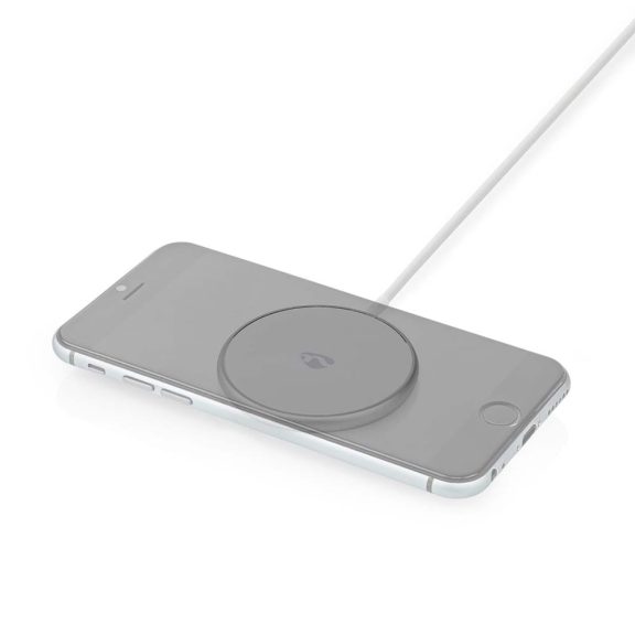 Nedis WCHAQM200SI mágneses vezeték nélküli töltő, 15 W, USB-C, 1 m kábel