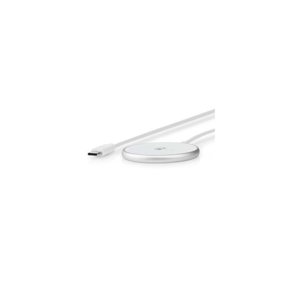 Nedis WCHAQM200SI mágneses vezeték nélküli töltő, 15 W, USB-C, 1 m kábel