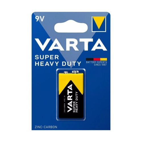 Varta Super Heavy Duty féltartós 9V-os elem, 1db/cs.