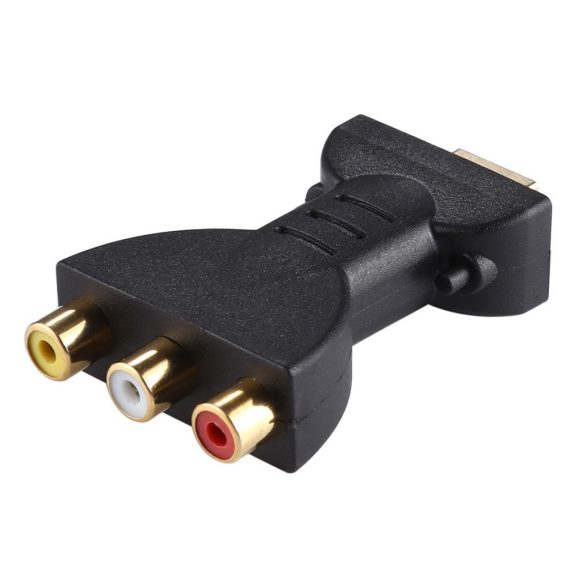 HDMI - 3xRCA átalakító, fekete