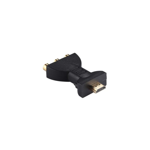 HDMI - 3xRCA átalakító, fekete