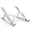 Univerzális alumínium laptop állvány, összecsukható, 6 fokozat, ezüst