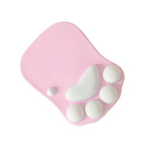 Extra nagy, macskakarom formájú egérpad, pink-szürke