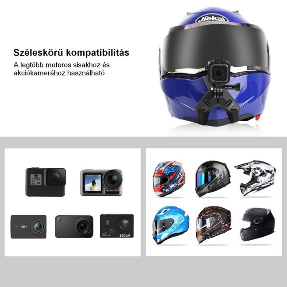 Puluz PU579B akciókamera tartó bukósisakra – narancssárga