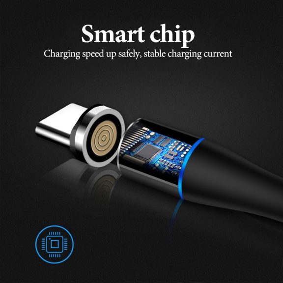 WPOWER 18W 3 az 1-ben mágneses USB kábel 2.0m, ezüst