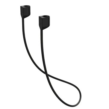   Elvesztésgátló szilikon nyakpánt AirPods fülhallgatókhoz, mágneses, fekete
