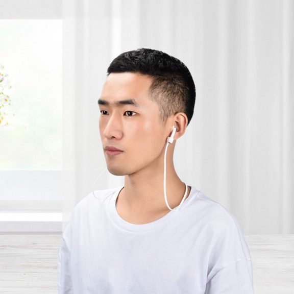 Elvesztésgátló szilikon nyakpánt AirPods fülhallgatókhoz, mágneses, fekete