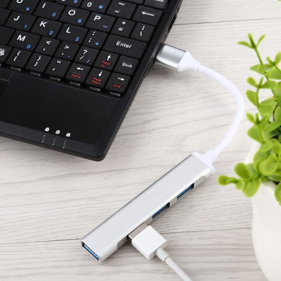 A89 USB3.0 - 4xUSB3.0 USB HUB, ezüst