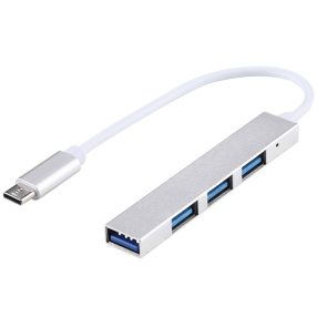 T81 Type-C - 4xUSB3.0 USB HUB, ezüst