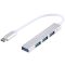T81 Type-C - 4xUSB3.0 USB HUB, ezüst