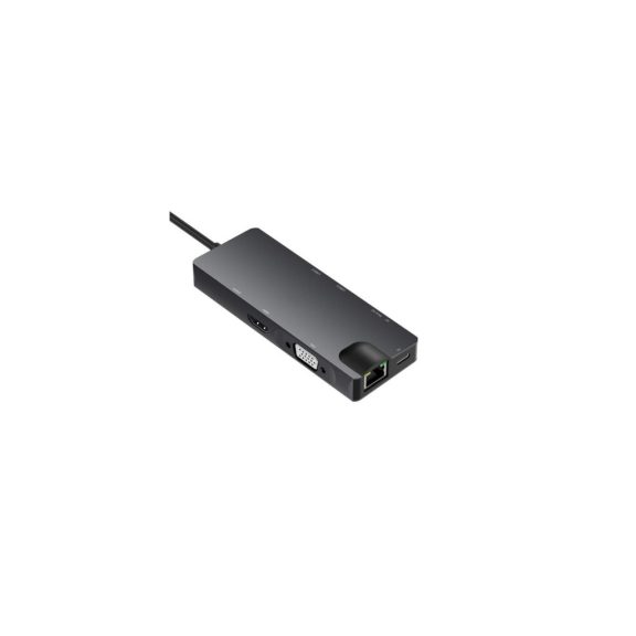 WPOWER Type-C - 4K HDMI, VGA, Gigabit LAN, Type-C, 2xUSB3.0, kártyaolvasó dokkoló