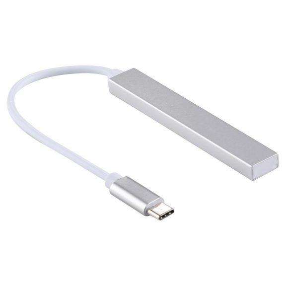 T88 Type-C - 3xUSB3.0 USB HUB + kártyaolvasó, ezüst