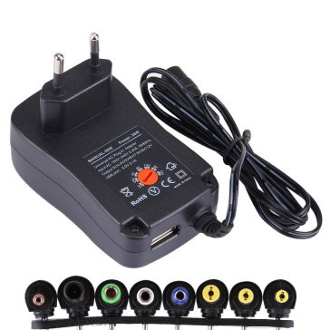 Univerzális hálózati adapter 3-12V 2.5A, USB kimenettel
