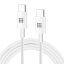 Haweel USB-A -  Type-C adat- és töltőkábel 25W, fehér, 1.0m