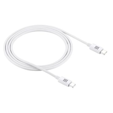 Haweel USB-A -  Type-C adat- és töltőkábel 25W, fehér, 1.0m
