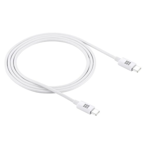Haweel USB-A -  Type-C adat- és töltőkábel 25W, fehér, 1.0m