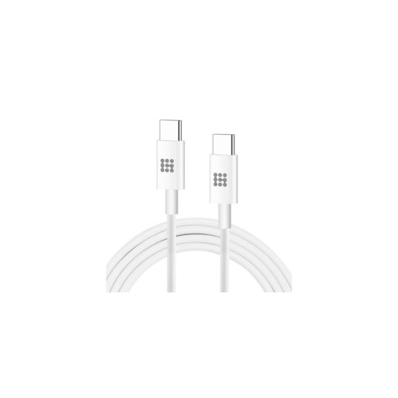 Haweel USB-A -  Type-C adat- és töltőkábel 25W, fehér, 1.0m