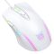 Onikuma CW905 gamer egér, vezetékes, RGB világítás, 6400 DPI, fehér