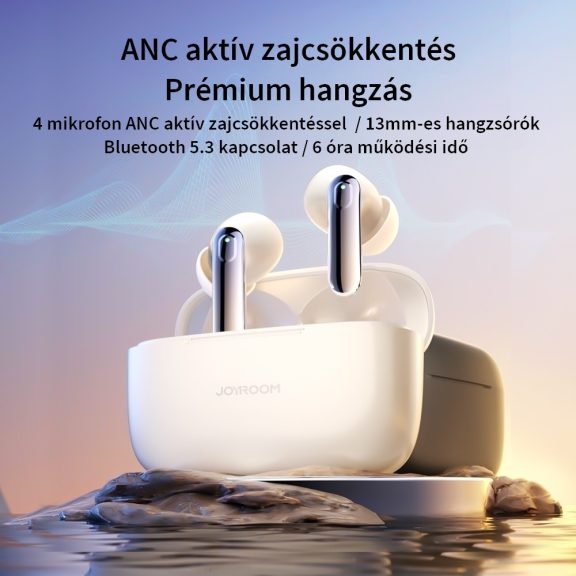 Joyroom JR-BC1 Bluetooth 5.3 ANC headset, fekete