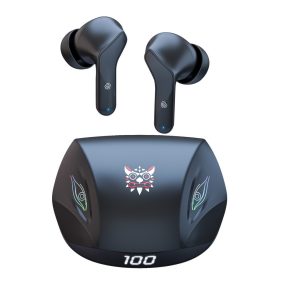 Onikuma T33 TWS Bluetooth 5.3 gamer fülhallgató fekete színben, LED kijelzővel és töltőtokkal