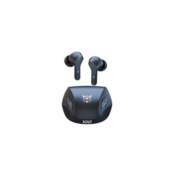 Onikuma T33 TWS Bluetooth 5.3 gamer fülhallgató fekete színben, LED kijelzővel és töltőtokkal