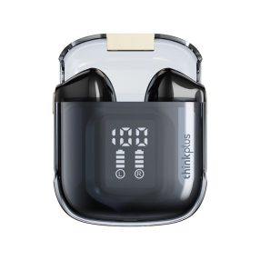 Lenovo LP6 Pro Bluetooth 5.3 fülhallgató fekete színben, LED kijelzővel és töltőtokkal