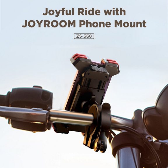 Joyroom JR-ZS360 kerékpáros telefontartó, fekete