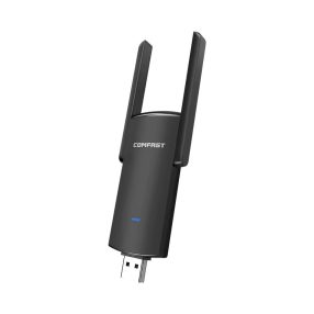   COMFAST CF-924AC V2 USB WiFi adapter, 1300Mbps, Dual Band, USB 3.0, fekete