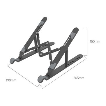   Orico PFB-A23 laptop állvány, összecsukható, 7 fokozat, ABS, fekete