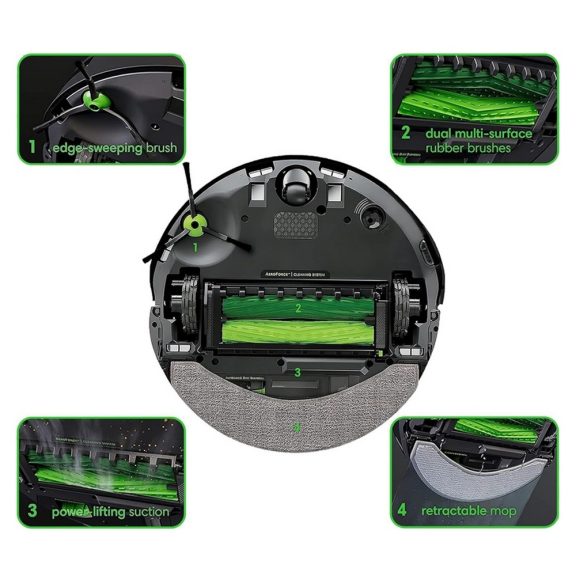 WPOWER iRobot Combo j7+ pótalkatrész szett – mop, kefe, szűrő