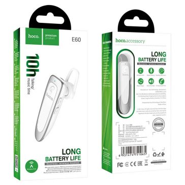 Hoco E60 Brightness fehér Bluetooth headset mikrofonnal
