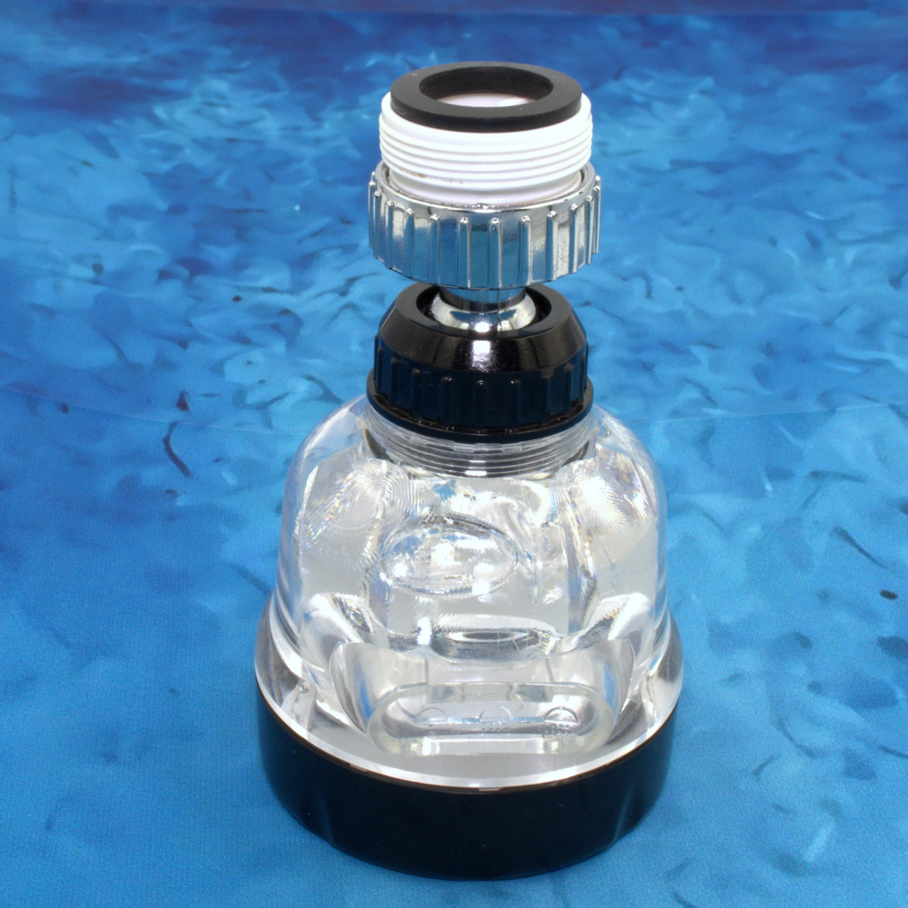 Víztakarékos csapfej 3 különböző vízsugárral, átlátszó