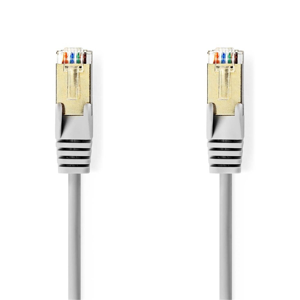 Nedis CAT5e hálózati kábel, 10 m, SF/UTP, RJ45, 1 Gbps, szürke - CCGB85121GY100