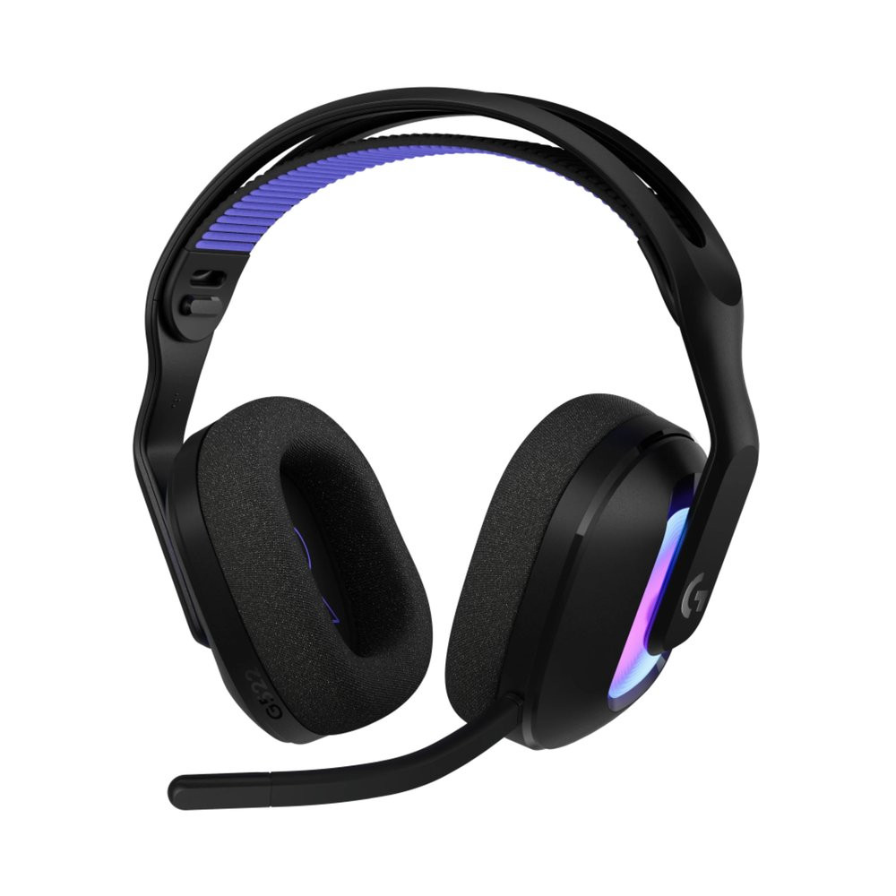 Logitech G522 LIGHTSPEED vezeték nélküli gamer headset, 48 kHz mikrofon, LIGHTSYNC RGB, Fekete - 981-001544