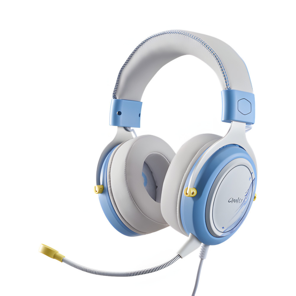 Cooler Master CH331 SF6 Chun-Li vezetékes gamer fejhallgató, USB csatlakozás, kék-fehér