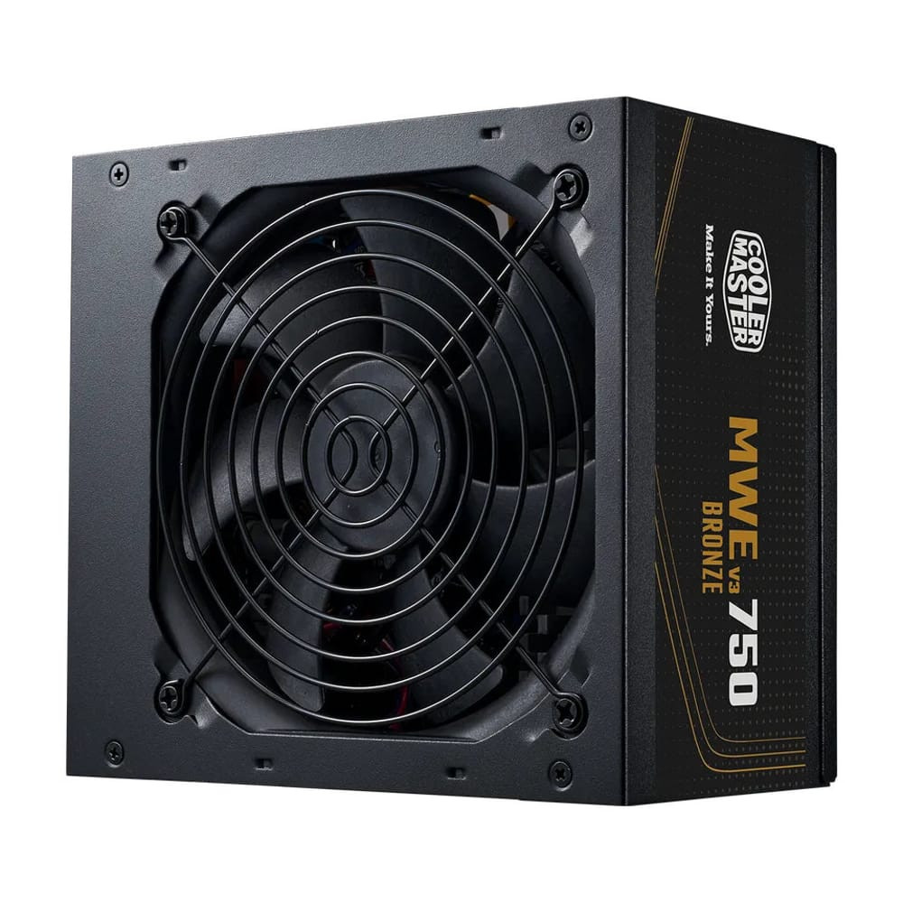 Cooler Master MWE Bronze 750 V3 750W ATX 3.1 tápegység, 80 Plus Bronze, fekete - MPE-7501-ACAAW-3BEU