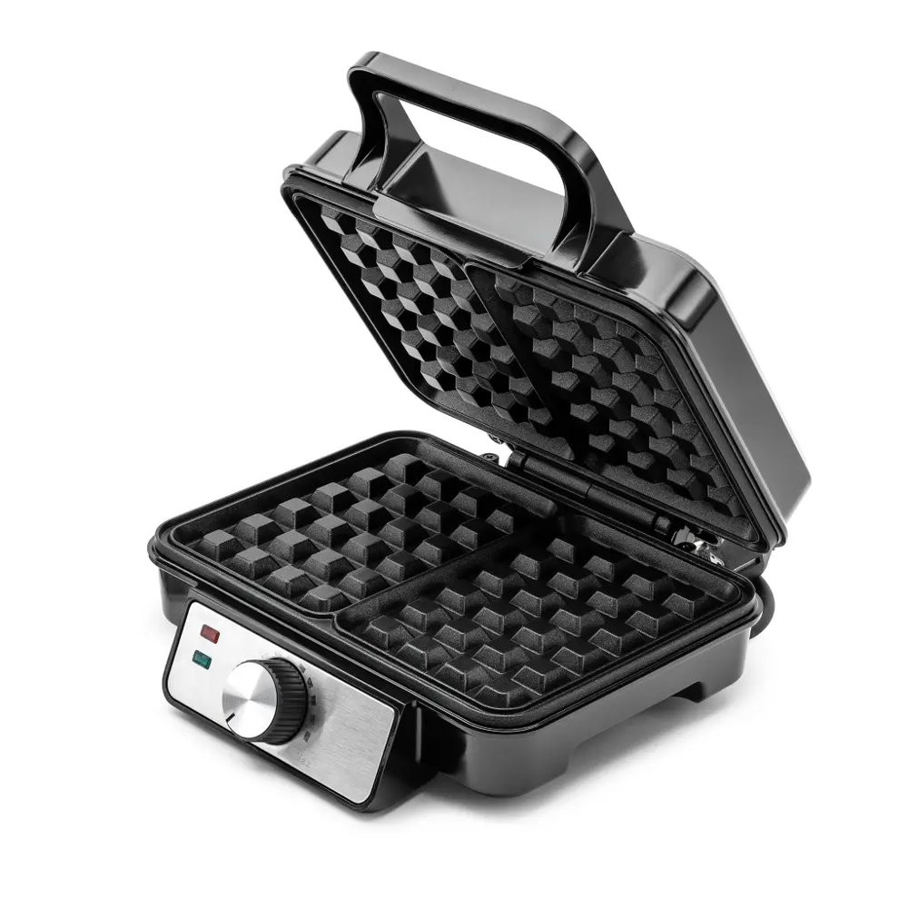 Huslog HeatPro2 gofrisütő, 1200 W, 2 gofri, hőmérséklet-szabályozás, ezüst - AK-2149