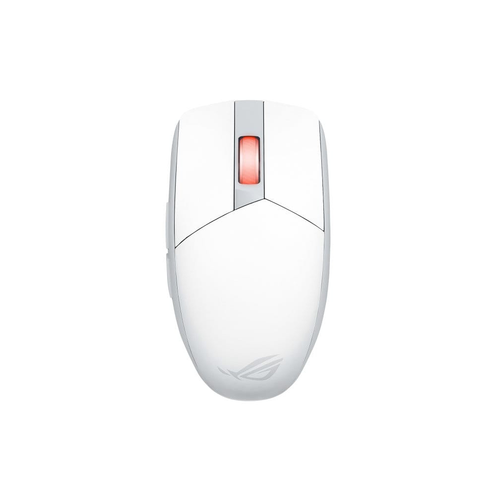 Asus ROG Strix Impact III Wireless vezeték nélküli gamer egér, dual-mode csatlakozás, holdfény fehér
